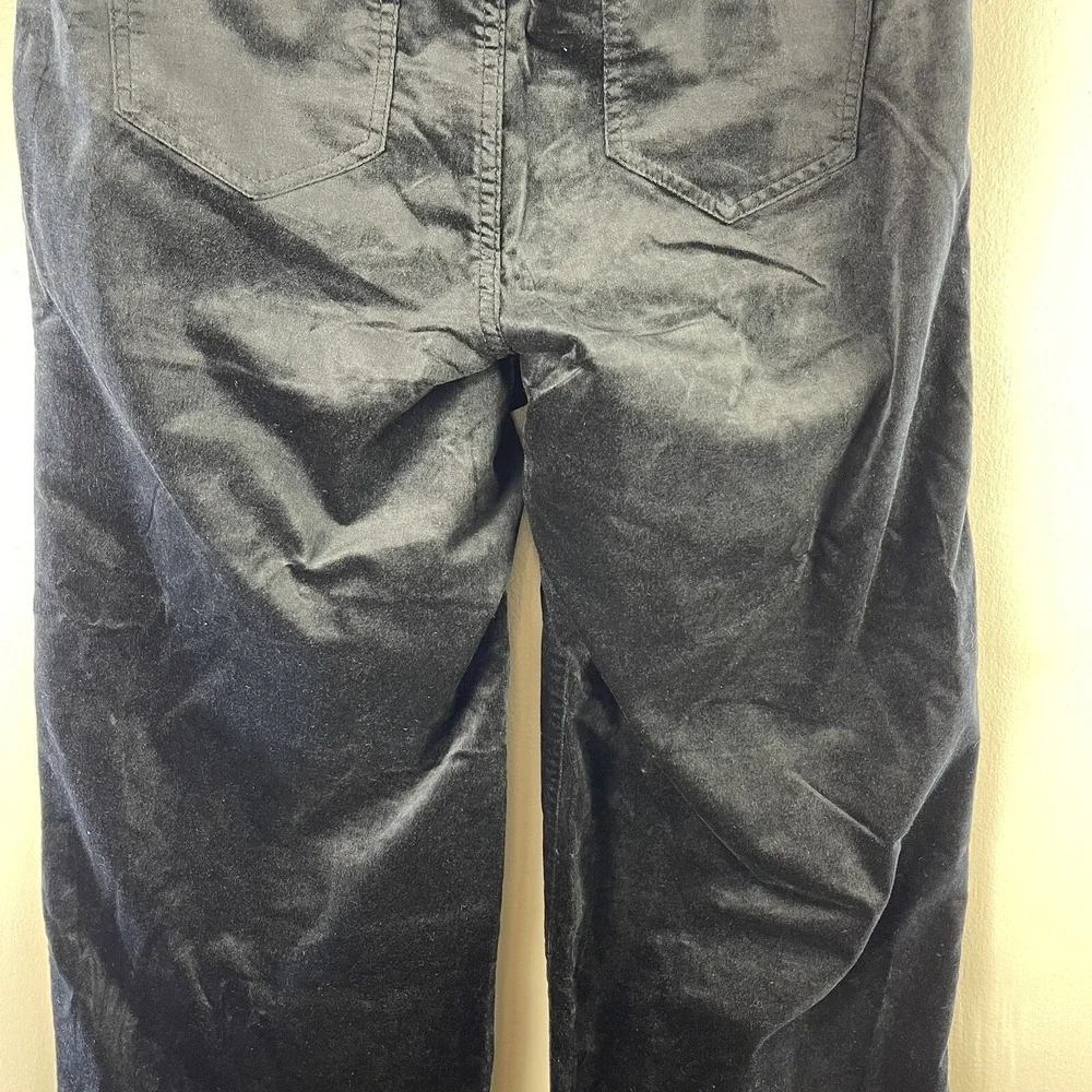 J. Jill‎ Pants Women's Petite 16P Black Velvet Wide Leg High Rise NWT MSRP $109
